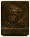 Zaļkalns T. Tēva portrets. Ap 1912 (lējums 1966). Bronza, 17,7 x 14,2. LNMM